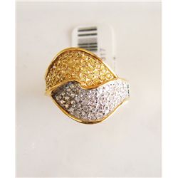 Creation Diamonds Ring 1.00Ct 18k W-Y/g Overlay