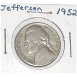 1952 JEFFERSON NICKEL *NICE EARLY NICKEL*!! COIN CAME OUT OF SAFE BOX!!