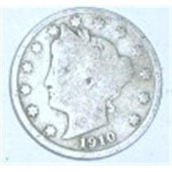 1910 LIBERTY HEAD "V" NICKEL *NICE EARLY NICKEL*!! COIN CAME OUT OF SAFE BOX!!