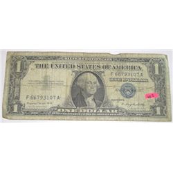 1957 SERIES A $1 SILVER CERTIFICATE SERIAL # F66793107A *NICE EARLY NOTE*!!