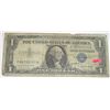 Image 1 : 1957 SERIES A $1 SILVER CERTIFICATE SERIAL # F66793107A *NICE EARLY NOTE*!!