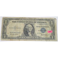 1935 SERIES F $1 SILVER CERTIFICATE SERIAL # V90941246I *NICE VERY EARLY NOTE*!!