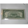 Image 2 : 1953 SERIES A $5 SILVER CERTIFICATE SERIAL # E15960834A *RARE FINE GRADE EARLY NOTE*!!