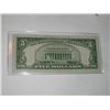 Image 2 : 1934 SERIES C $5 SILVER CERTIFICATE SERIAL # M59343705A *RARE VERY FINE GRADE EARLY NOTE*!