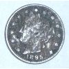 1895 LIBERTY HEAD "V" NICKEL RED BOOK VALUE IS $30.00+ *RARE KEY DATE FINE GRADE*!!