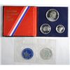 Image 3 : 2 72 Blue IKE $ in mint envelope-1 no envelope-3 pc BU no box-3 pc proof  no box