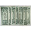 Image 2 : 7 1957b  $1   silver certificates consecutive # choice  CU  NICE  est $55-$60