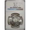 Image 1 : 1886 Morgan Dollar NGC MS63