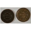Image 2 : 1856+1853 Large Cents VF