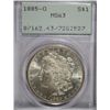 Image 1 : 1885O  Morgan $  OGH "RATTLER" PCGS63  est $60-$65