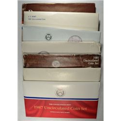 1981 AND 1984 THRU 1989 UNITED STATES UNCIRCULATED SETS IN ORIGINAL  PACKAGING