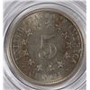 Image 2 : 1876 SHIELD NICKEL AU/UNC NICE