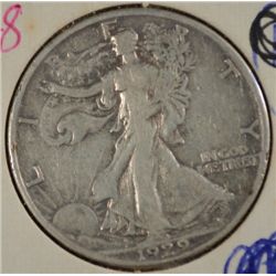 1929 D WALKING LIBERTY HALF DOLLAR VF