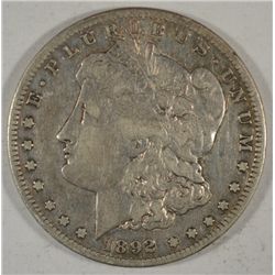 1892 S MORGAN DOLLAR VF-XF