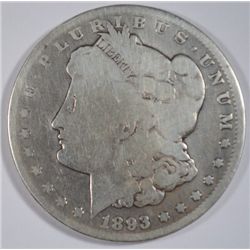 1893 CC MORGAN DOLLAR VG