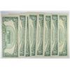 Image 2 : 3 1953 $5 silver certificate & 5 1963 RED SEAL $5 notes CU  est $120-$130