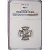 Image 1 : 1945 D MERCURY DIME NGC MS 65