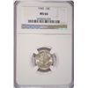 Image 1 : 1945 MERCURY DIME NGC MS 66