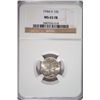 Image 1 : 1944 D MERCURY DIME NGC MS 65FB