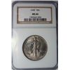 Image 1 : 1945 WALKING LIBERTY HALF DOLLAR NGC MS 66 BLAZER!