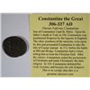 Image 1 : ANCIENT ROMAN COIN ATTRIBUTED TO THE RULE OF CONSTANTINE THE GREAT 306-337 A.D.