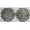 Image 1 : ( 2 ) NICE MORGAN SILVER DOLLARS, 1888-O AND 1896-O