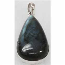 Natural 21.7g Semi-Precious Pendant .925 Sterling