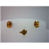 Image 1 : 9.75 CTW CITRINE EARRING .925 STERLING SILVER