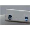 Image 1 : 7.75 CTW BLUE TOPAZ EARINGS .925 STERLING SILVER
