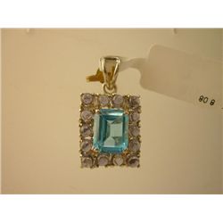 21.75 CTW SEMIPRECIOUS PENDANT .925 STERL