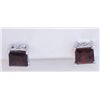 Image 1 : 16.70 CTW GARNET EARRING .925 STERLING SILVER