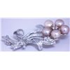 Image 1 : PEACH PEARL AND CZ BROACH