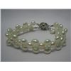 Image 1 : 79 CTW  WHITE SIOPAO FLAT PEARL BRACELET