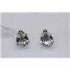 Image 1 : 26.50 CTW GREEN AMETHYST EARRING .925 STERLING SILVER
