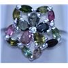 Image 1 : 14.75 CTW SEMIPRECIOUS RING .925 STERLING SILVER