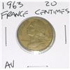 Image 1 : 1963 FRANCE 20 CENTIMES *RARE AU HIGH GRADE!! COIN CAME OUT OF SAFE!!