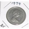 1979 CANADA 25 CENTS *RARE AU HIGH GRADE!! COIN CAME OUT OF AND IS PART OF CANADA COIN COLLECTION!!