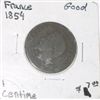 Image 1 : 1854 FRANCE 1 CENTIME WORLD BOOK VALUE IS $7.00+ *RARE GOOD GRADE NICE EARLY FRENCH*!!
