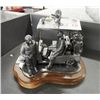 Image 1 : Hand Crafted Pewter Golf Cart - Weekend Warriors - Solid Heavy Piece