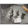 Image 1 : 6 Hand Crafted Pewter Figures - Pewter by Michael Ricker