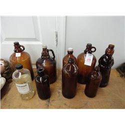 Lot of Old Clorox Bottles