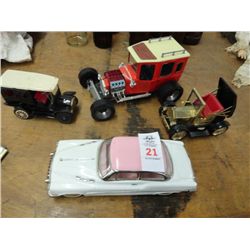 Hot Rod Collectibe Cars - one is a radio