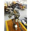 Image 3 : Recycled Metal Art Alien Figure - 32" H x 42 1/2" L