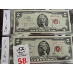 Pair of $2 Super Notes