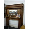 Image 1 : Tiger Oak Mantle w/Mirror