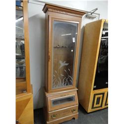 Etched Glass Gun Cabinet