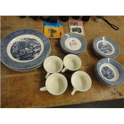 Currier & Ives Dinnerware 20 Pc. Service for 4