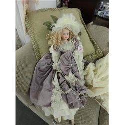 Porcelain Victorian Dress Doll