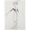 Image 1 : Cecil Beaton (1904-1980), Formidable: study of an Edwardian ladies' costume, pencil, signed lower ri
