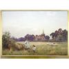 Image 1 : Benjamin D. Sigmund (c.1879-1903), Stoke Poges. Berks., watercolour heightened with white, signed lo
